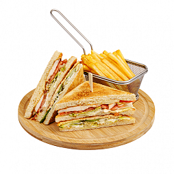 Klab Sendviç və Kartof Fri